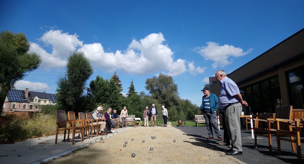 Petanque in de tuin 